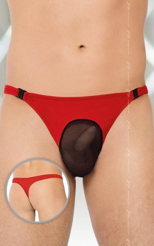 SoftLine Thongs 4502 - Мужские трусы, M/L (красный)