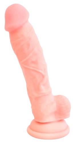 Orion - Medical Silicone Dildo - Фаллоимитатор с мошонкой, 18х3.5 см