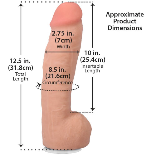 Фаллоимитатор Doc Johnson The Realistic Cock ULTRASKYN 12 Inch Hung, 31,8 см