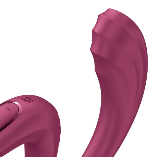 Вагинально-клиторальный вибратор Satisfyer G for Goddess 3 Wine Red
