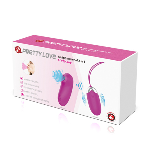 Pretty Love Cornelius Heating Vibrator Purple - Виброяйцо, 21,2 см (фиолетовый)