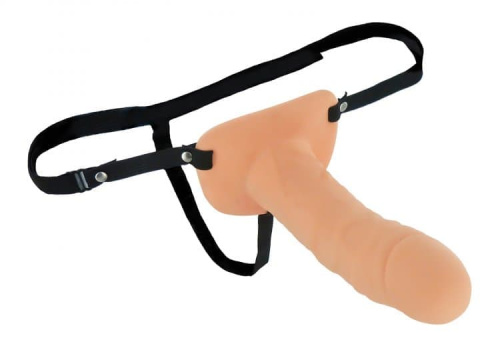 Size Matters Erection Assist Hollow - Полый страпон, 16,5х4,2 см