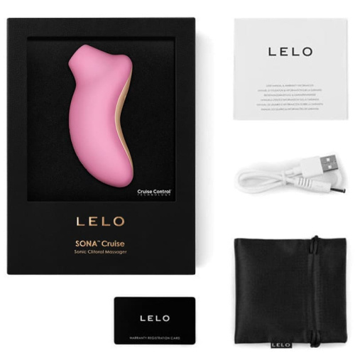 Lelo Sona Cruise - Бесконтактный звуковой стимулятор клитора, 11.5х5.6 см (светло розовый)