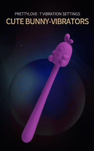 Мини вибратор на палочке Pretty Love Cute Bunny Flirting Stick
