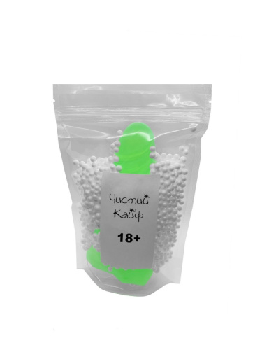 Чистый Кайф Green size S - Крафтовое мыло-член с присоской, 12х2,6 см (зеленый)