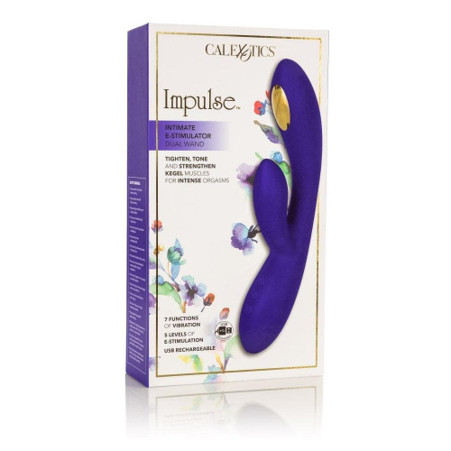 CalExotics Impulse Estim Dual Wand электростимулятор кролик с вибрацией, 12х3.3 см