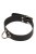 sLash Leather Collar - кожаный ошейник с кольцом, 41 см (чёрный)