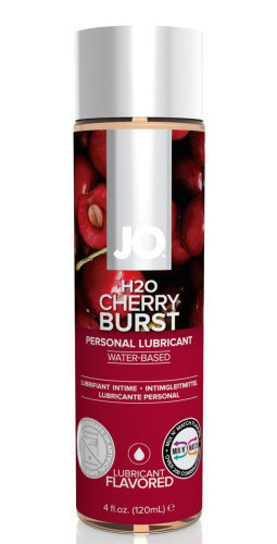 System JO H2O Cherry Burst - смазка на водной основе со вкусом вишни, 120 мл.