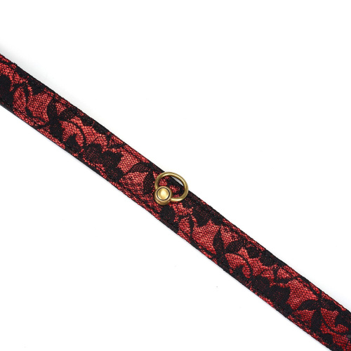 Ошейник с кольцом для поводка Liebe Seele Victorian Garden Choker