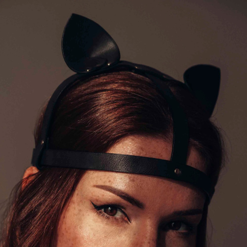 Bijoux Indiscrets MAZE Cat Ears Headpiece Black - Маска кошечки