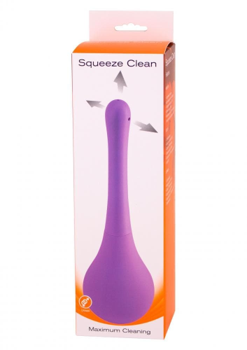 Seven Creations Squeeze Clean Анальный душ 250 мл (фиолетовый)