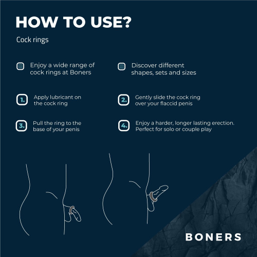 Эрекционное кольцо Boners Ergo Cockring