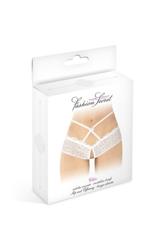 Трусики с открытым доступом Fashion Secret Celia, One Size белые