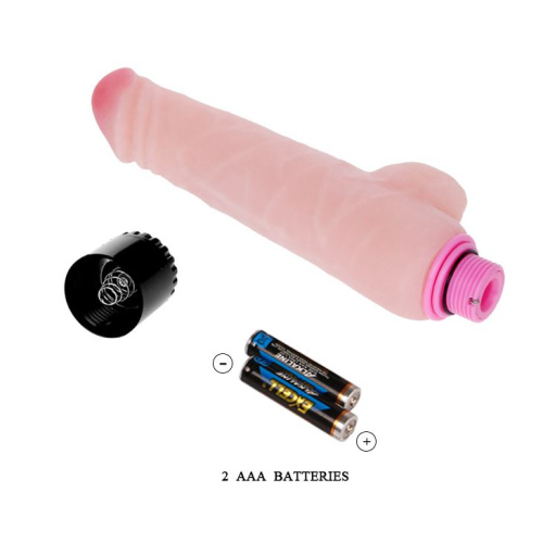 LyBaile The Realistic Cock Vibrator Flesh - Вибратор, 24 см (телесный)