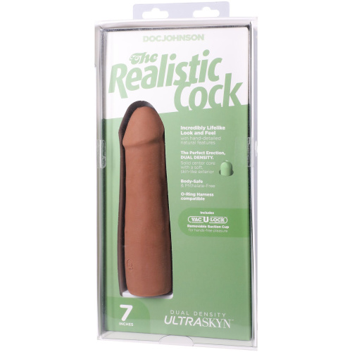 Фалоімітатор Doc Johnson The Realistic Cock ULTRASKYN 7 Inch, 17,1 см - купити в Україні | Секс шоп SEX-SHOP.ua