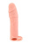 Real Body Real Extender Hugy - насадка на член с кольцом для мошонки, +4 см (телесный)
