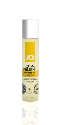 System JO Oral Delight Vanilla Thrill гель лубрикант для орального секса с ароматом и вкусом ванили, 30 мл