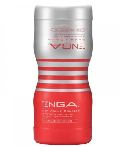 Tenga - Dual Feel Cup - мастурбатор двусторонний, 15х4,5 см