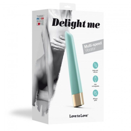Love To Love Delight Me Menthe - мощный минивибратор с мягким кончиком,12х2 см. (мятный)