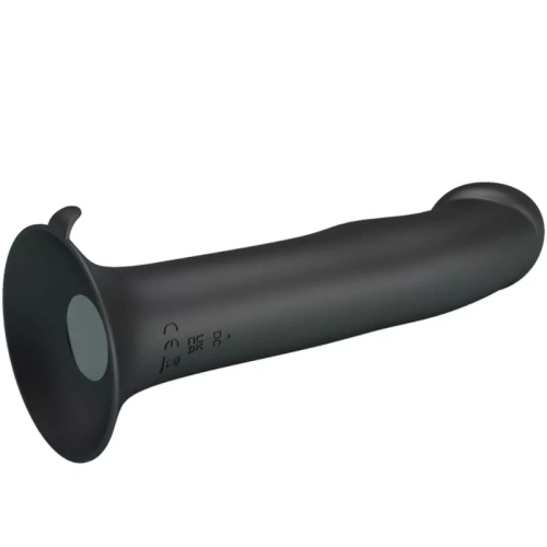 Pretty Love - Murray Dildo with Vibration - Реалистичный вибратор на присоске, 19х3.8 см (чёрный)