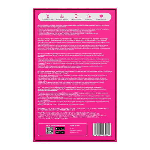 Кліторальний смарт-стимулятор 2-в-1 Lovense Fizz із ефектом всмоктування та теппінгом - купити в Україні | Секс шоп SEX-SHOP.ua