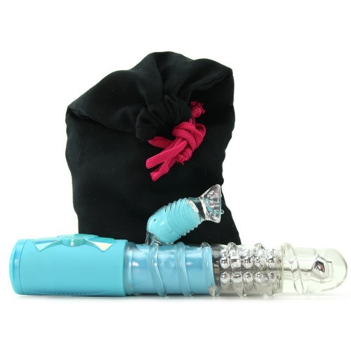 Topco Sales Rabbit Vibe Love Me Dreamy - Вибратор кролик 3 скорости ротации, 11.4х3.3 см (голубой)