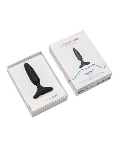 Lovense Hush 2 - Анальная смарт-вибропробка, размер XS, 12х2.5 см