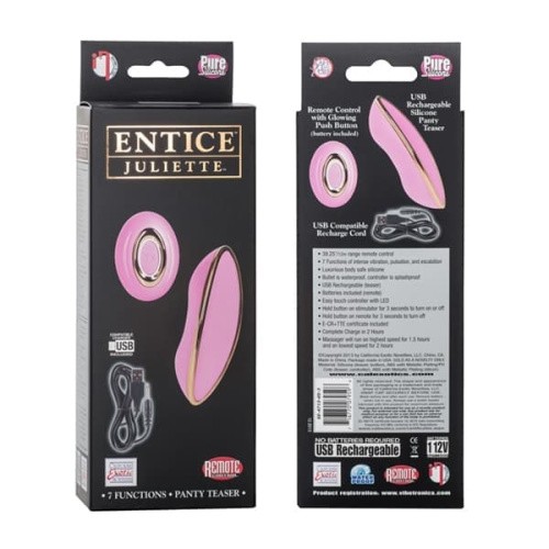 Клиторальный стимулятор Entice Juliette (малиновый)