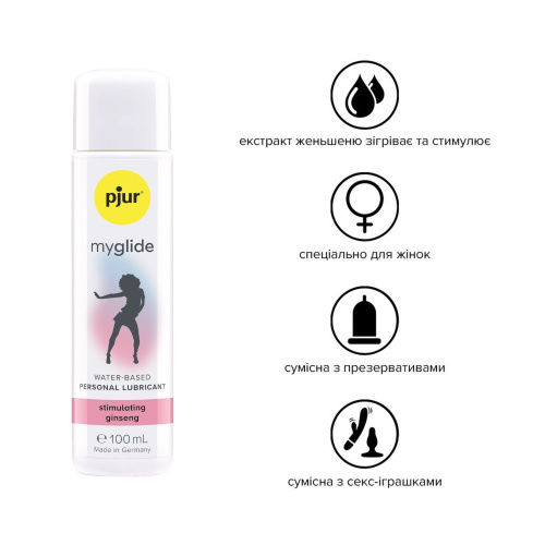 Согревающий и возбуждающий лубрикант PJUR MYGLIDE! 100 ML