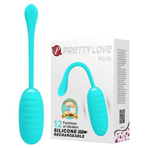 Pretty Love Kirk Vibrating Egg Mint - Виброяйцо, 8х3,5 см (бирюзовый)