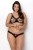 Passion Celine Bikini - Комплект из экокожи: открытый бра с лентами, стринги со шнуровкой, 6XL/7XL (чёрный) Passion Celine Bikini - Комплект из экокожи: открытый бра с лентами, стринги со шнуровкой, 6XL/7XL (чёрный)