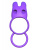 Pipedream Twin Teazer Rabbit Ring - двойное виброкольцо, 10х3.2 см (фиолетовый)