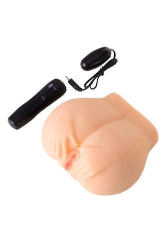 Toyfa Juicy Pussy Pauline - Мастурбатор вагина и анус с вибрацией, 14.5 см