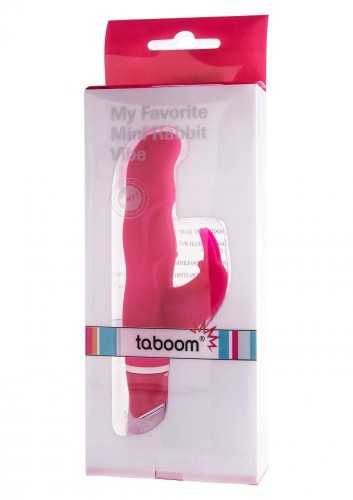 Taboom My Favorite Mini Rabbit - мини вибратор кролик, 12.5х2.5см (розовый)
