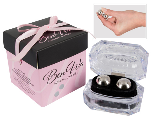 Ben Wa Love Balls - Вагинальные шарики, 1,8 см (серебристый)