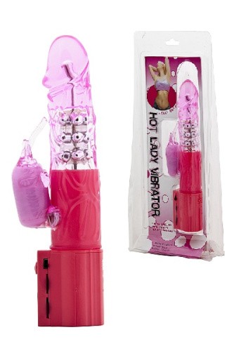 LyBaile - Vibrator With Pearls - Вибратор с шариками, 25х3.6 см