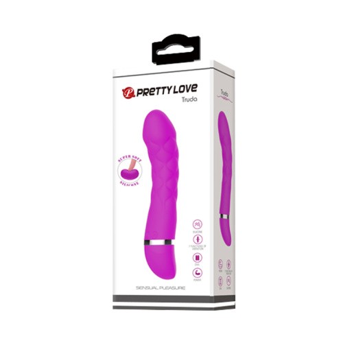 Pretty Love Truda силиконовый вибратор для точки G с 7 режимами вибрации, 18.8х3.5 см