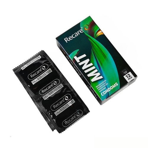 Holographic Recare Ultra Thin Mint Condoms 12 шт, ультратонкие