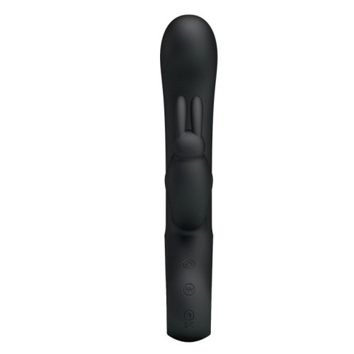  Pretty Love Webb Vibrator Black - Силиконовый вибратор-кролик, 21х3.5 см (черный)