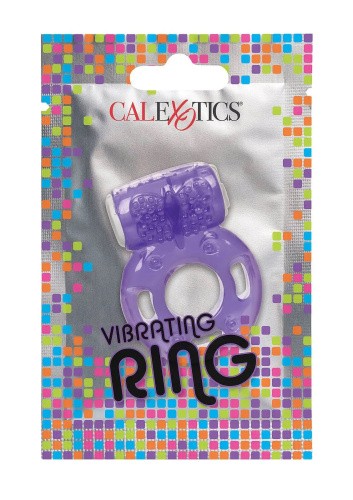 CalExotics Vibrating Ring - эрекционное виброкольцо для пениса, 1.25 см (фиолетовое)