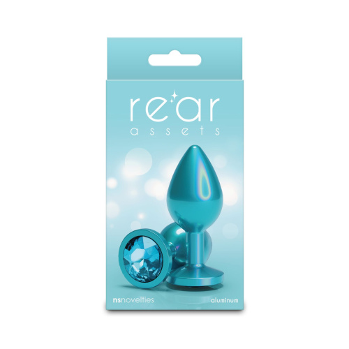 Анальная пробка NS Novelties Rear Assets - Iridescent Teal, M