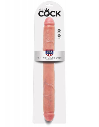 Двойной фаллоимитатор Cock 16 Inch Thick Double 44х4,5 см.