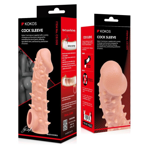 Насадка на член Kokos Cock Sleeve CS 005, L
