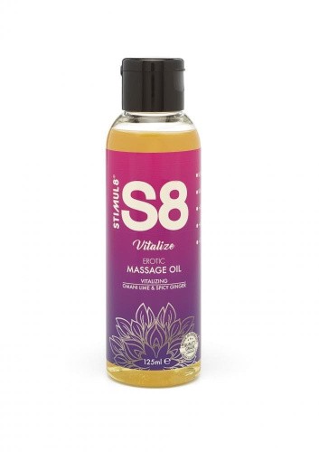 Stimul8 Massage Oil - Массажное масло, 125 мл (оманский лайм и имбирь)