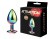 MAI Attraction Toys №74 Rainbow - Металлическая анальная пробка, 9.3х4 см