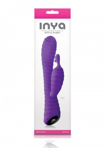 Ns Novelties Ripple Rabbit - вибромассажёр 13.3х3.6 см. (фиолетовый)