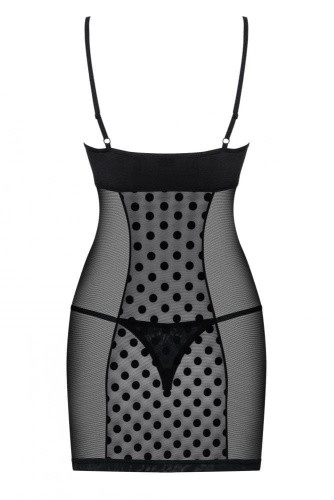 Комплект Obsessive Dotina chemise (S/M)