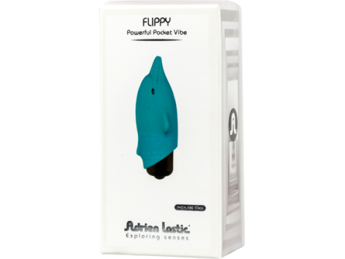 Adrien Lastic Pocket Vibe Flippy - вагинальный мини-вибратор, 7.5х2.5 см. (голубой)