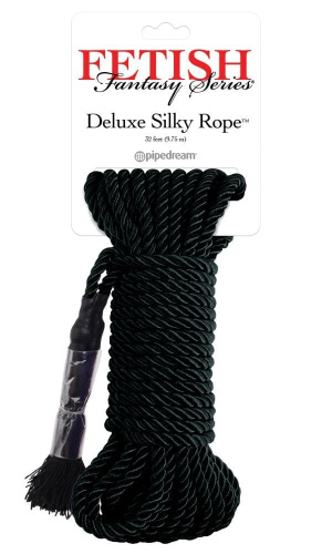 Fetish Fantasy Series Deluxe Silky Rope Deluxe Silky Rope веревка для связывания (черный)