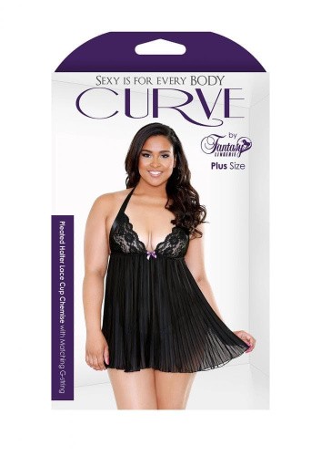 Плиссированный беби долл и стринги Fantasy Lingerie, XL/ХХL